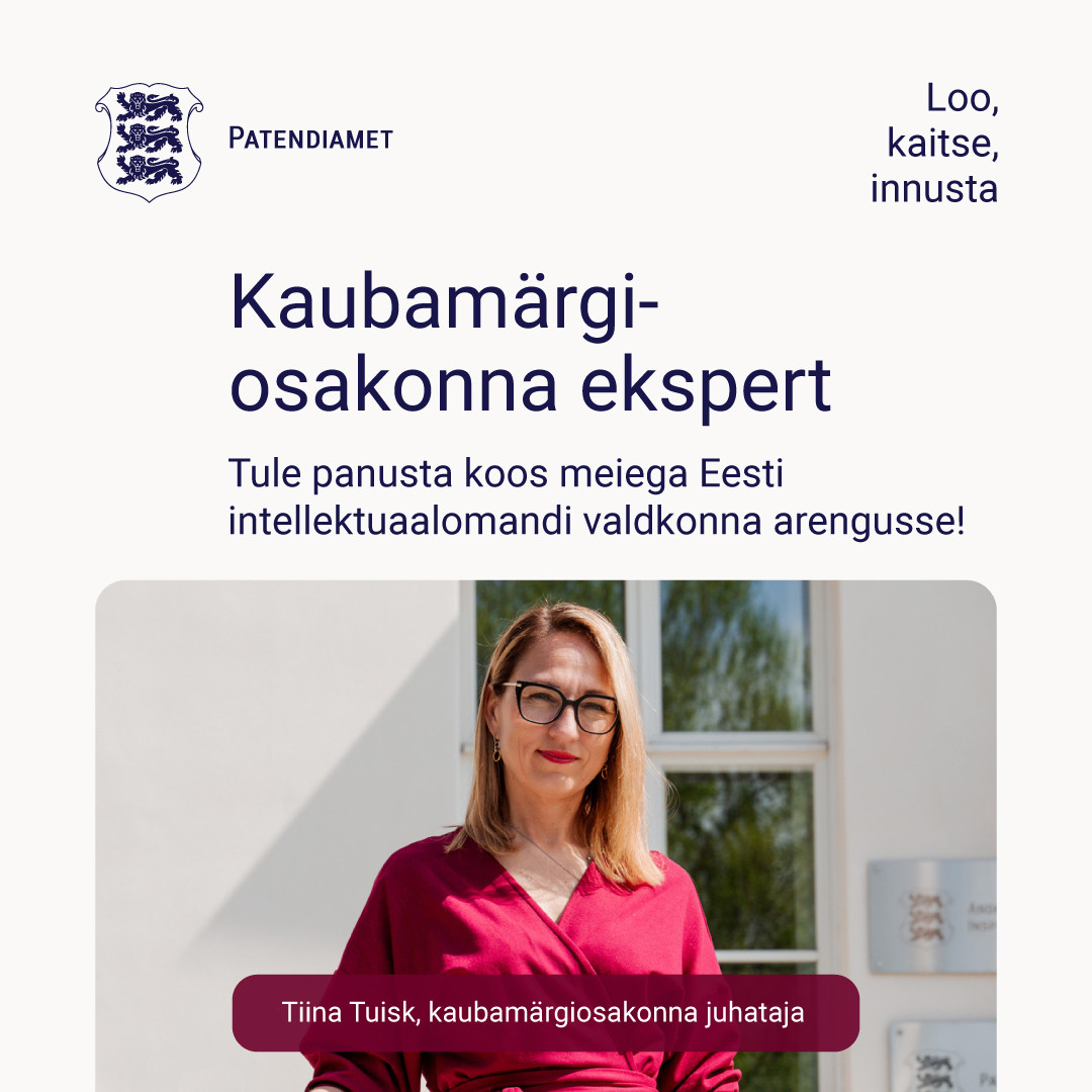 Kaubamärgiosakonna juht Tiina Tuisk